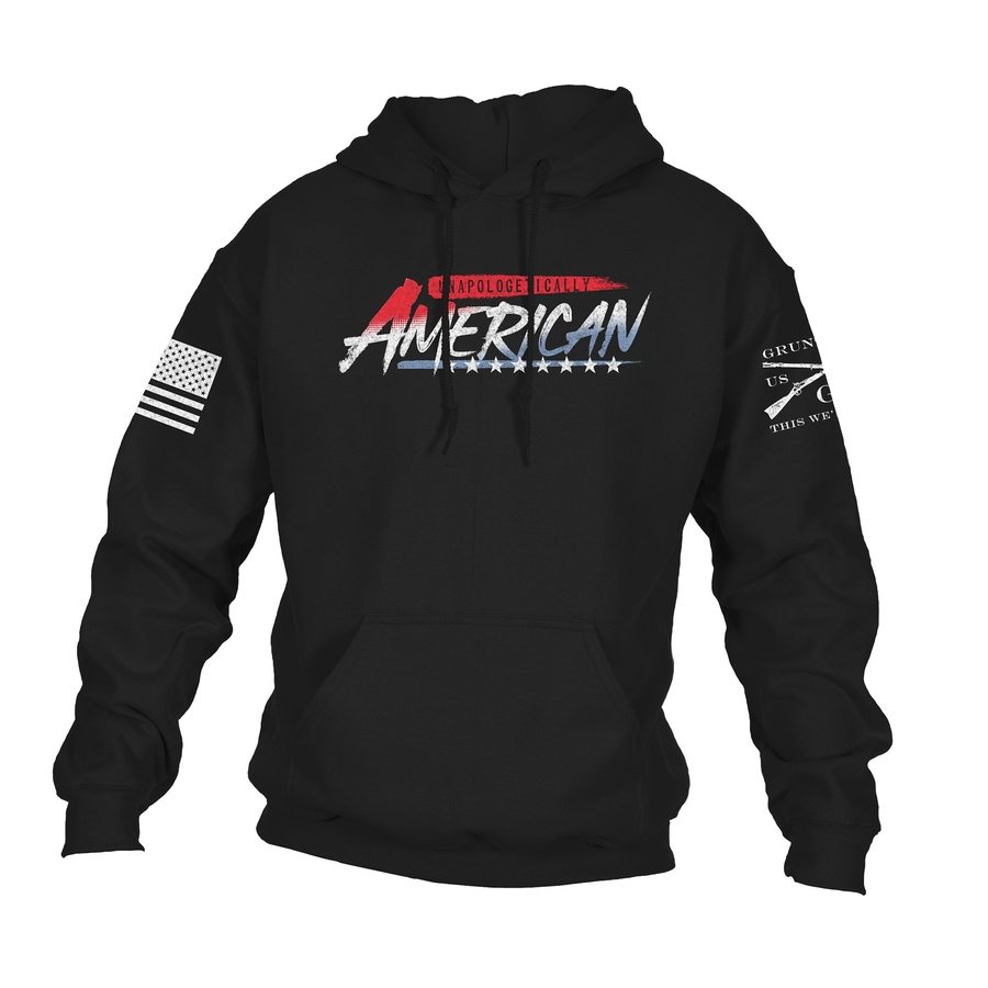 Unapologetically American Hoodie - Black