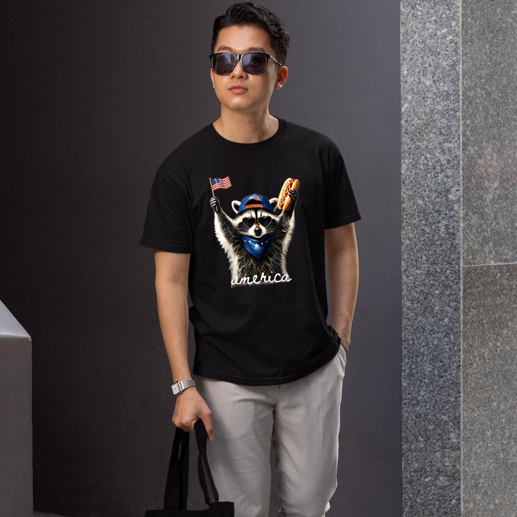 4th Of July Raccoon Hot Dog Shirt