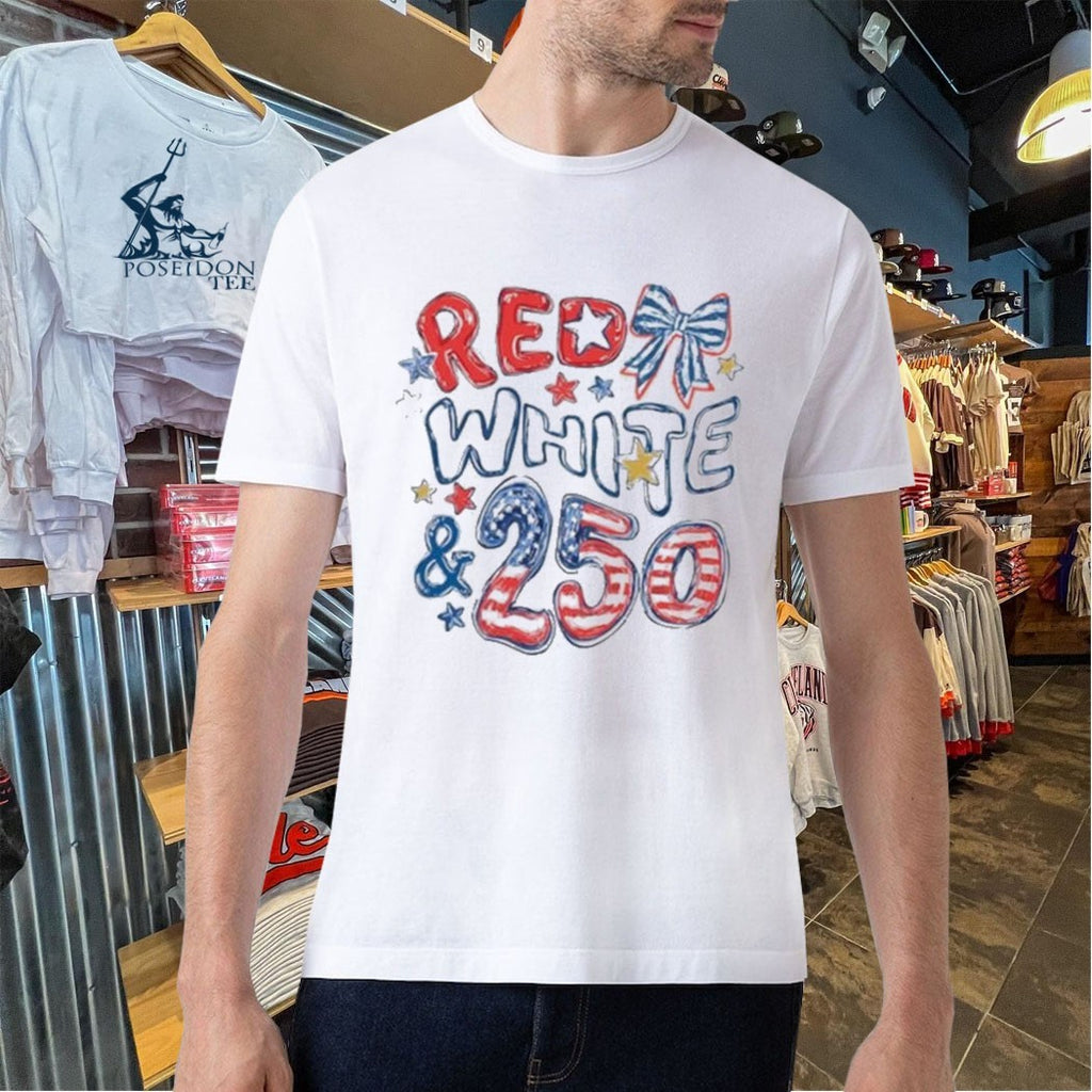 4th Of July Red White And 250 T-shirt