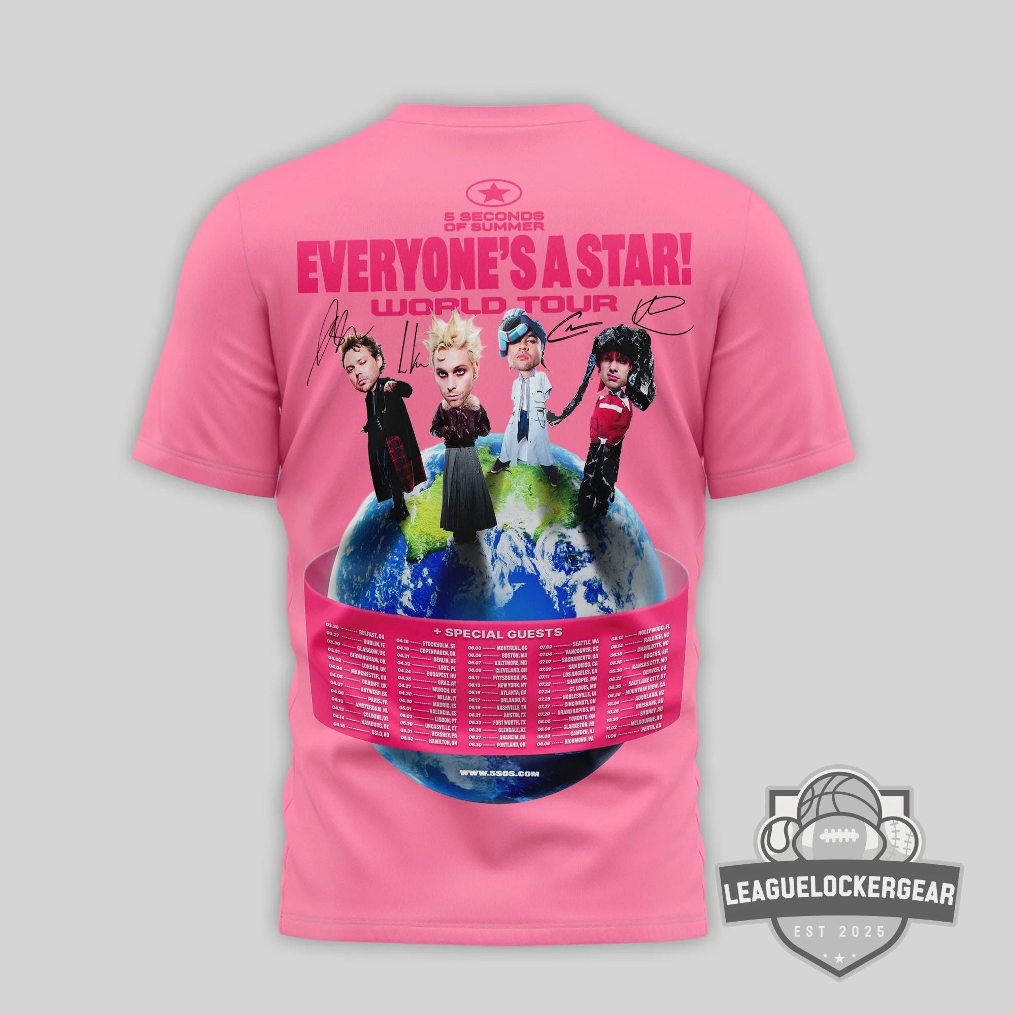 5 Seconds of Summer Everyone’s A Star World Tour T-Shirt