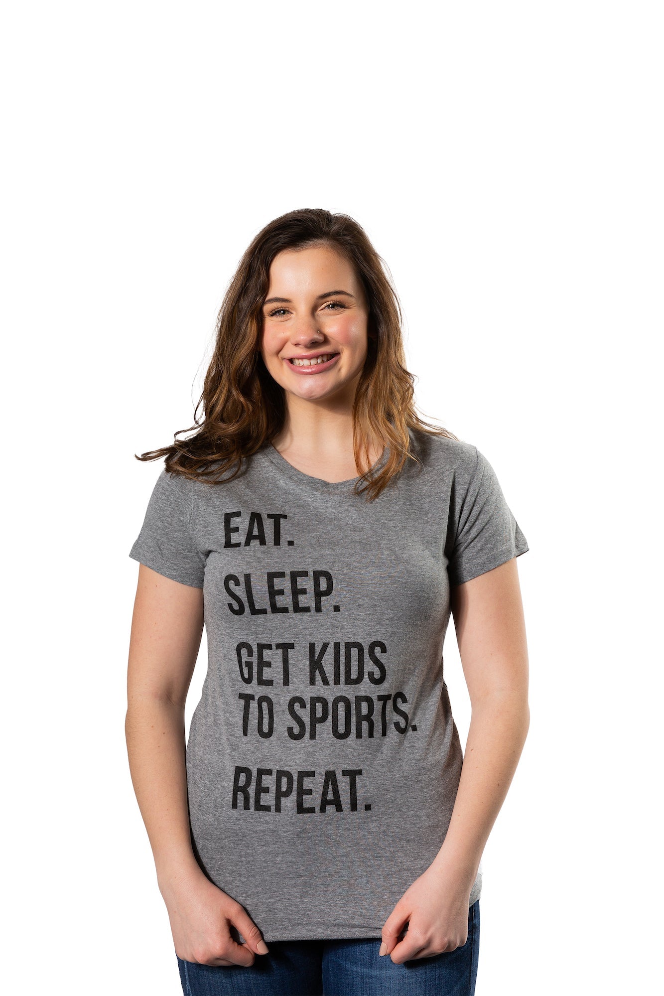 Eat Sleep Get Kids To Sports Women's T Shirt