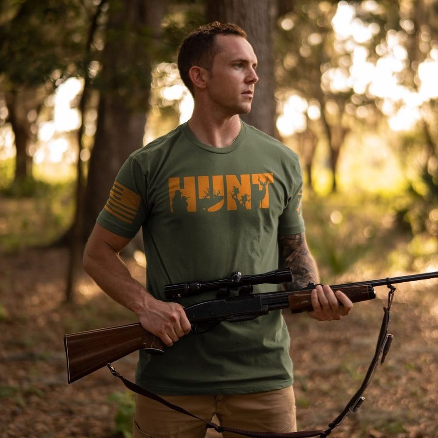 Hunt T-Shirt - Military Green