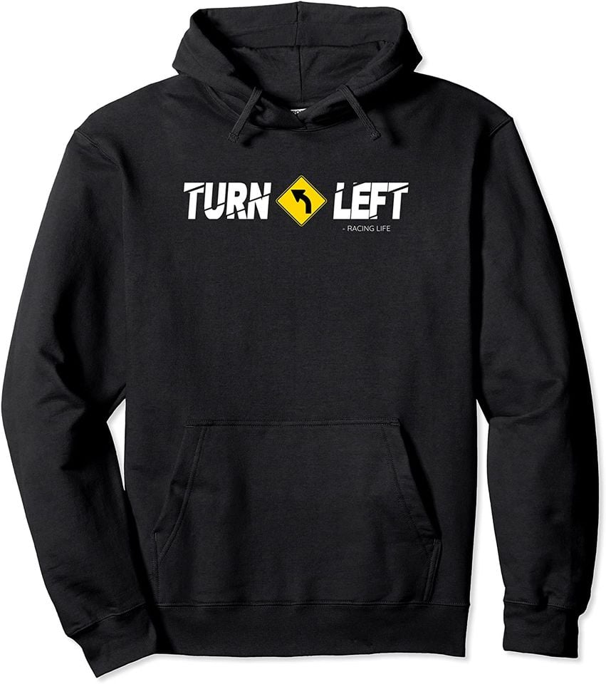Black Car Racing Dirt Track Hoodie - Unisex Adult Activewear for Motorsports Fans - Comfortable and Stylish Racing Apparel