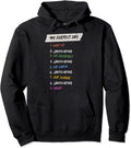 My Perfect Day Landscaping Hobby Landscaper Pastime Funny Pullover Hoodie