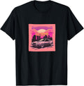 Retro Car Synthwave Sunshine Comic Style Merch