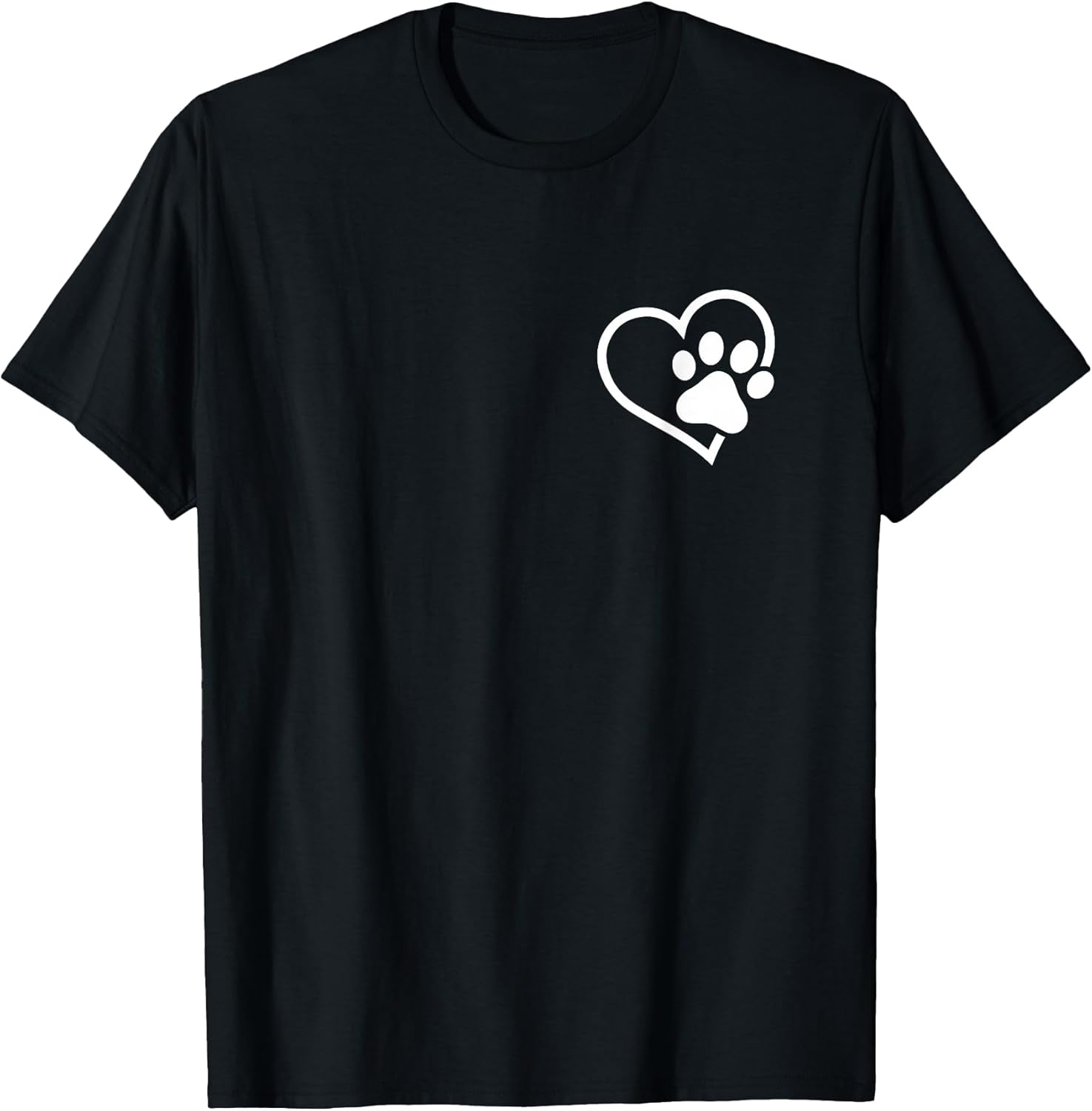 Heart with Paw for Cat or Dog Lovers T-Shirt