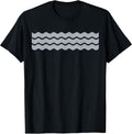 Minimalist Grey and White Wavy Lines Pattern