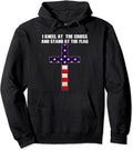 Stand for The Flag Kneel for The Cross Patriotic Outfit Pullover Hoodie