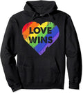 LGBT Love Wins Shirt Heart Gay Lesbian Rainbow Pride Month Pullover Hoodie