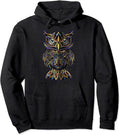 Angry Owl Hoodie  Geometric owl artistic wise angry nocturnal bird Pullover