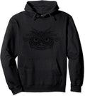 Angry Owl Hoodie Eyes Owl Bird Mandala Artwork Pullover