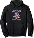 Funny Ho Ho Fit Weight Lifting Santa Claus Gym Clothes Men Pullover Hoodie