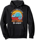 Chameleon Drawing - Pet Chameleon Lover Reptile Gift Pullover Hoodie