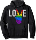 Lesbian Sign Hoodie Love LGBT Pullover