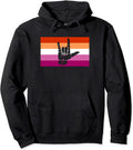 Lesbian Sign Hoodie I Love You Sign Language Gay Lesbian Pride Flag Stuff Couple Pullover