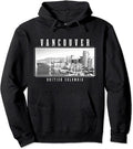 Vancouver Skyline Hoodie British Columbia Canada Vintage Canadian
