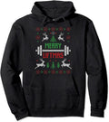 Merry Liftmas Ugly Christmas Pullover Hoodie