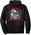 When You're Dead Inside But It's Christmas Skeleton Coffee Pullover Hoodie