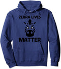Animals Lives Matter Hoodie Cute Zebra