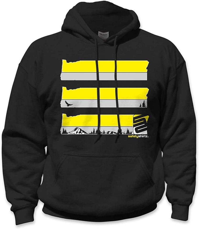 Black and yellow Hoodies