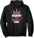 Mommy Of The Birthday Girl Unicorn Girls Family Matching Pullover Hoodie