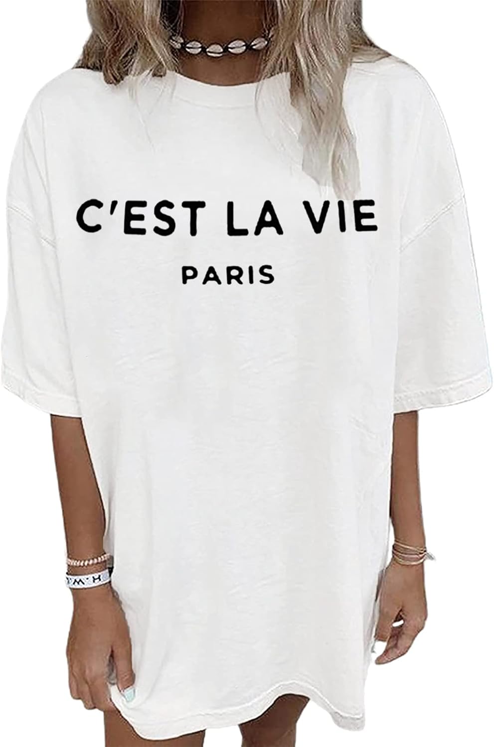 Womens Oversized T Shirt Graphic Tee Casual Summer Loose Short Sleeve Top