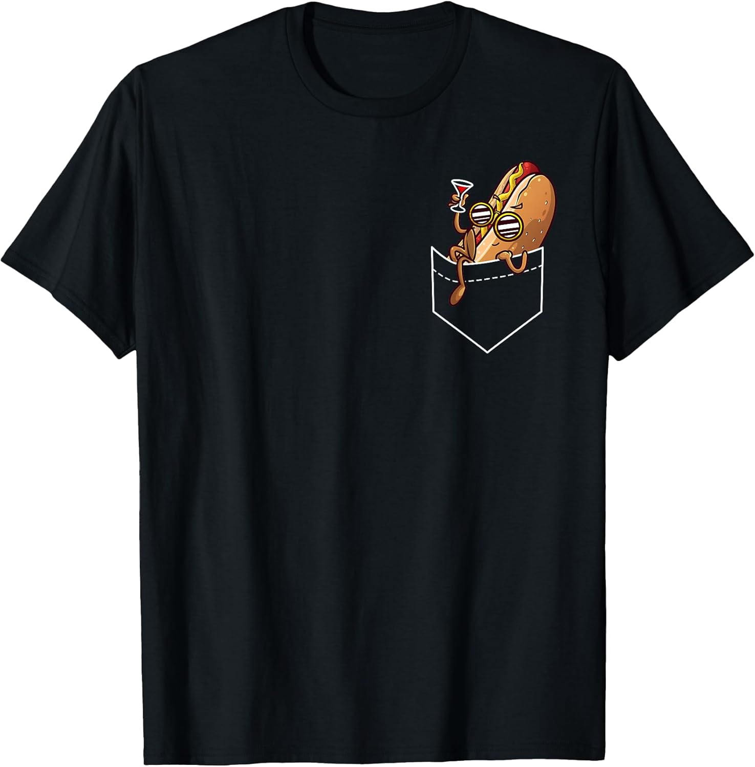 Cool Hot Dog Design for Men Women Kids Dish Hot Dog Lovers T-Shirt