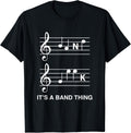 Musicians Band Geek Music Notes Spelling Funny T Shirt
