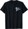 Here am I Send me Christian Cross Print on Front and Back T-Shirt