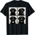 Funny Labrador Dog Lover Cute Black Lab Photo Booth T-Shirt