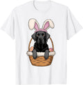 Cute Black Labrador Retriever Easter Bunny Dog Lover T-Shirt for Men Women Kids