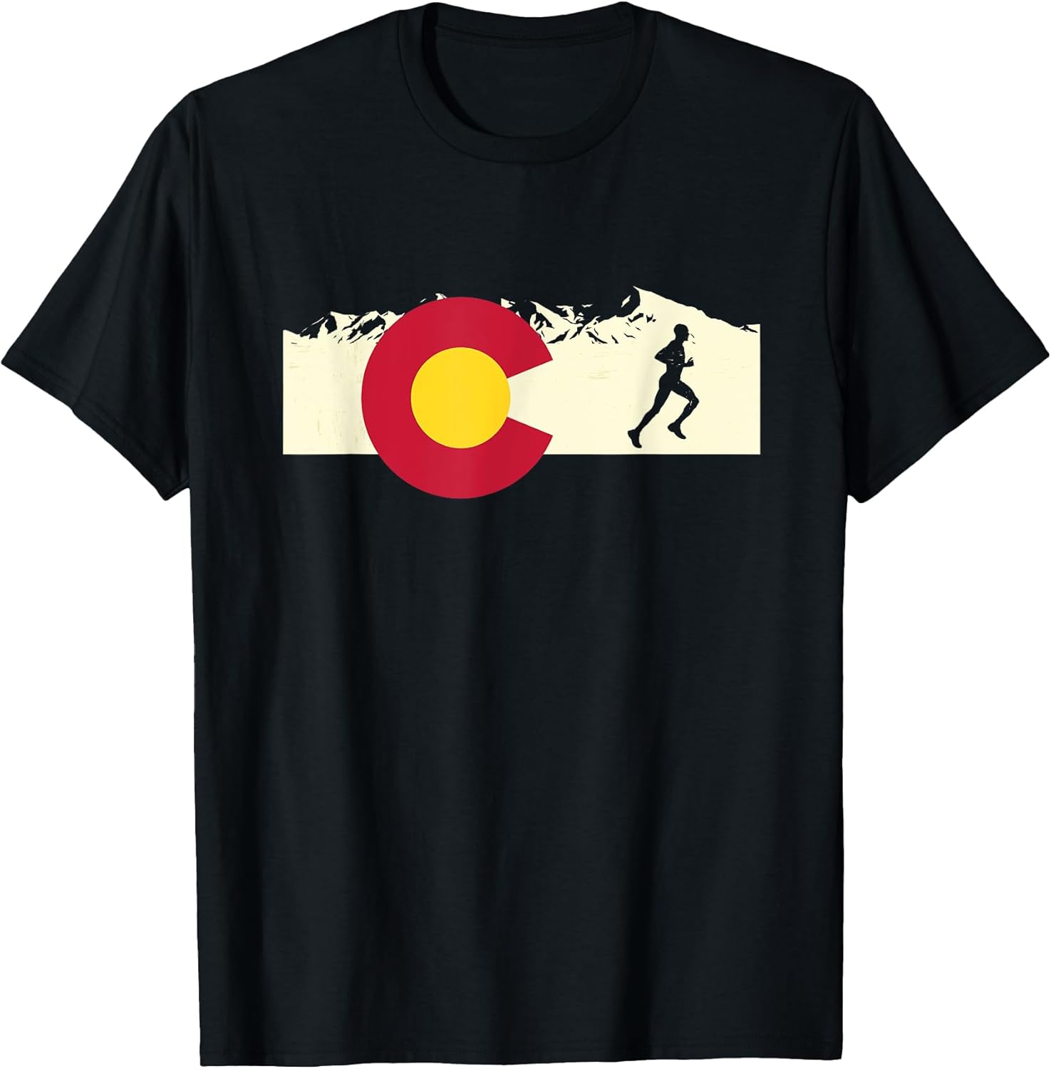 Run Colorado Pride Running Motivation Men's Graphic T-Shirt T-Shirt