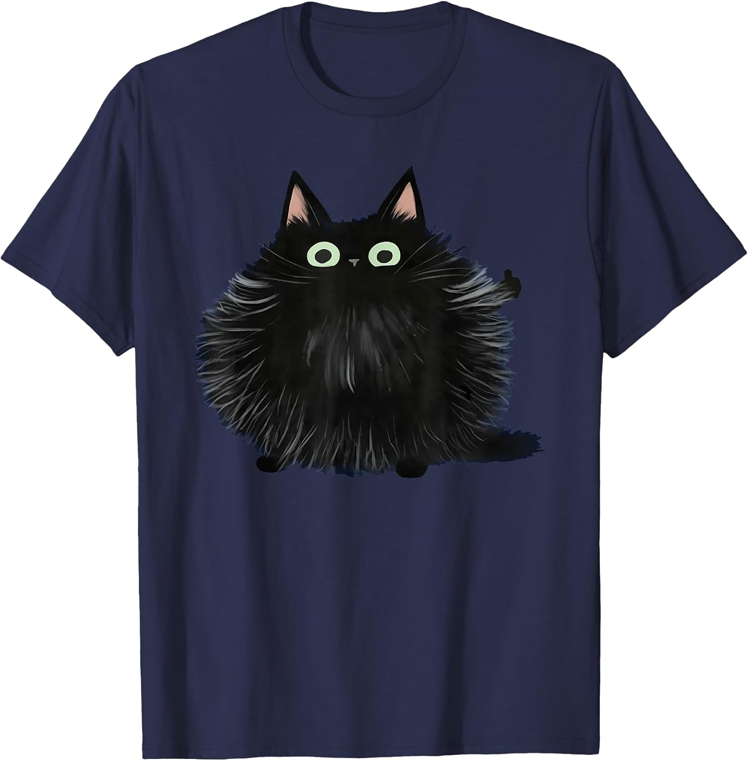 Cat's Approval Washed Black Cat Lover