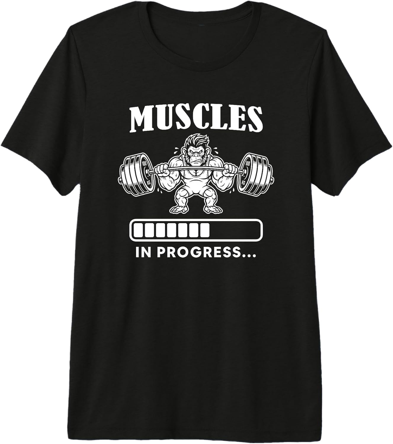 Muscles Training Weightlifting Monkey Lovers Art