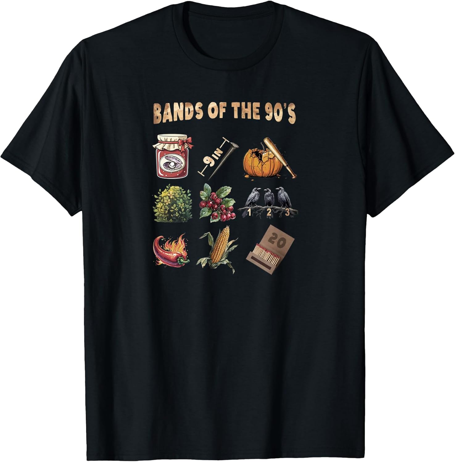 Funny Retro Popular Music Bands Of The 90's Band