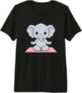 Cute Baby Elephant Yoga Meditation Lovers