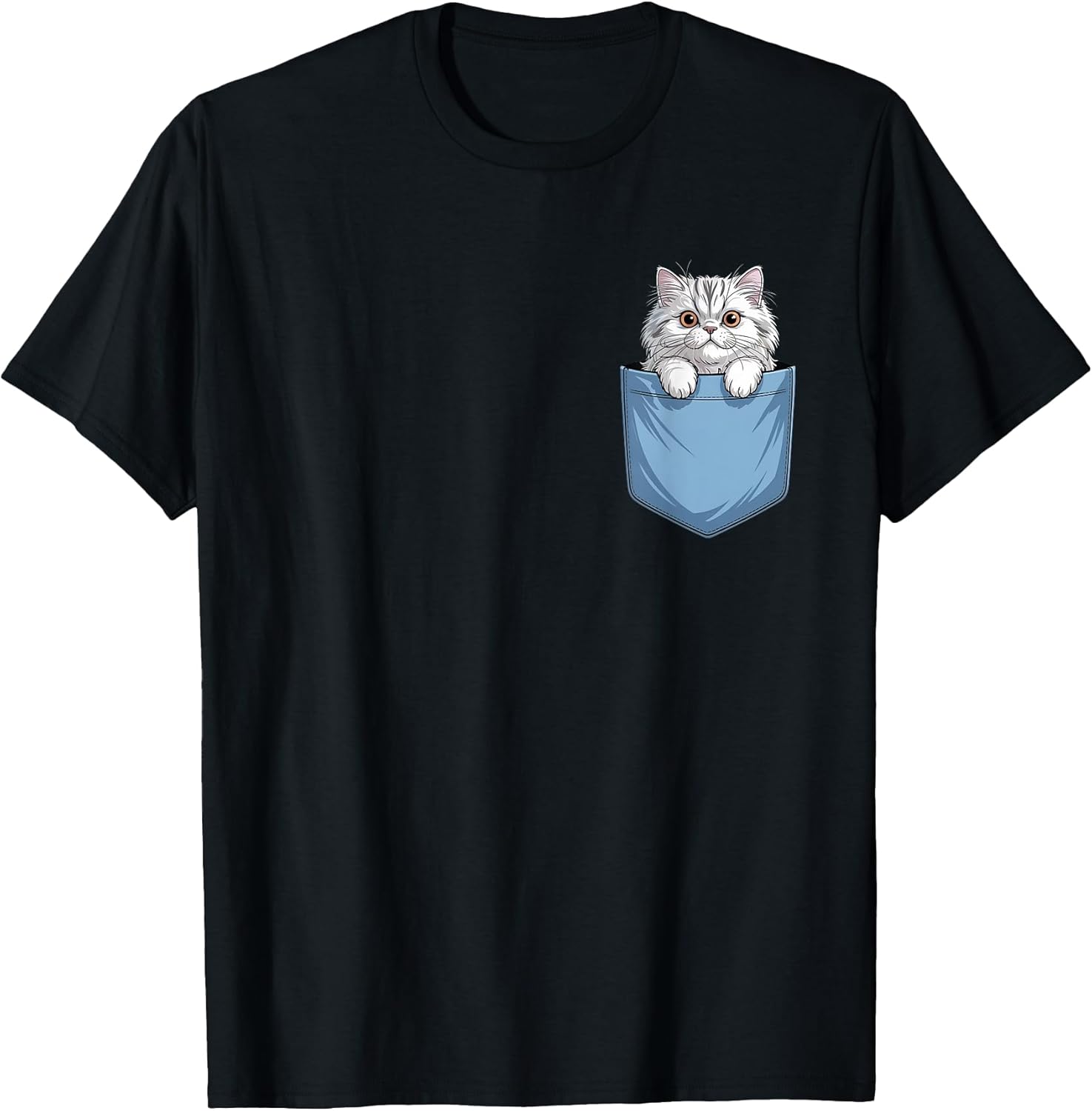 Cute Pocket Persian Cat Lover Cat Mom T-Shirt