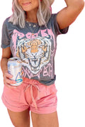 Graphic Tees for Women Short Sleeve Tshirts,Womens Summer Tops Crewneck Shirt Blouse