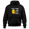 Just A Girl Who Loves Ducks Cute Duck Pullover Hoodie