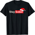 Stay Sober Santa Hat Tees