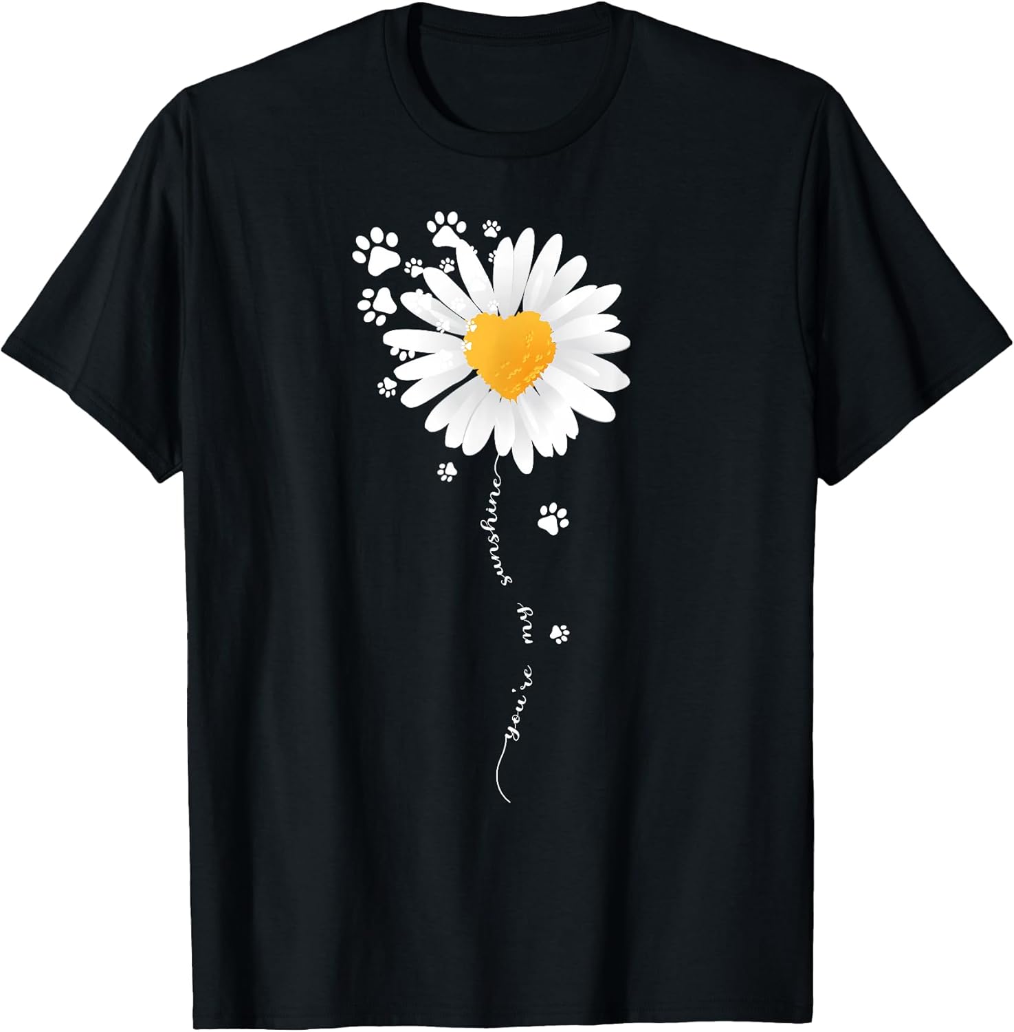 Paw Full of Daisies Paw Dog Lover T-Shirt