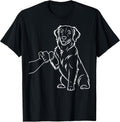 Human and Dog Paw Fist Bump Dog Lover Golden Retriever T-Shirt