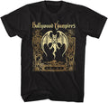 Hollywood Vampires Bat & Skeletons Adult Short Sleeve T Shirt American Rock Band Music Graphic Tees