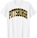 Retro Pittsburgh Throwback Classic Pittsburgh Black Gold Tee T-Shirt