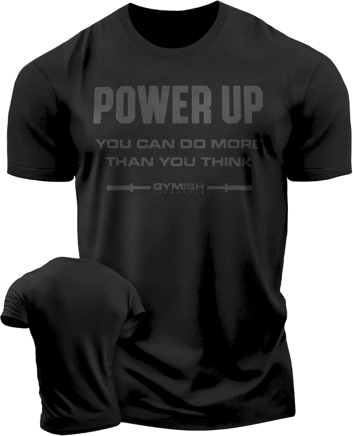 Power Up Mens Bodybuilding T-Shirts Graphic Tees Short Sleeve Workout Shirt