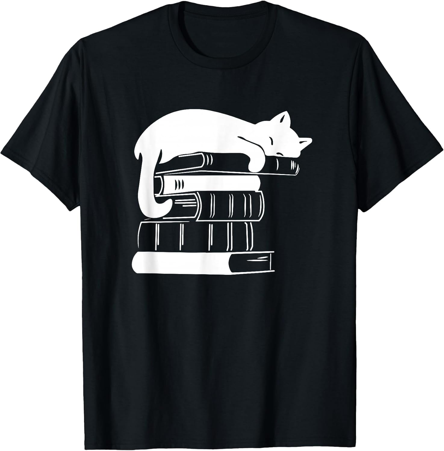 Books and Cats, Cat Lover, Cat Mom, Book Lovers T-Shirt
