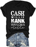 Women Rock Band T Shirt Vintage Country Music Shirt Concert Outfit Short Sleeve Tops