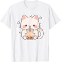 Kawaii Cat Boba Japanese cute aesthetic Anime Girl