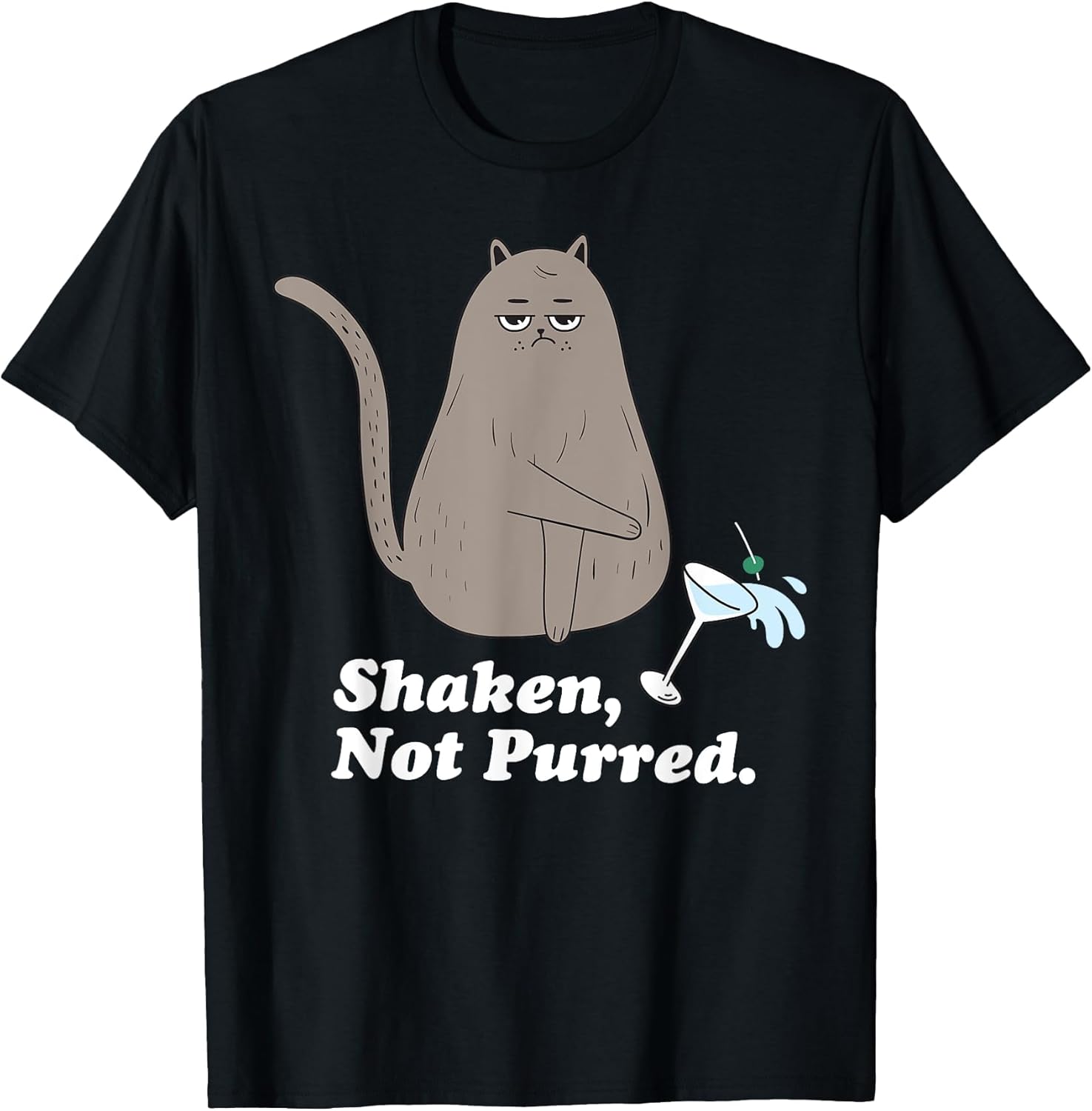 Funny Cat Shaken, not Purred for Cat Lovers, Funny cat T-Shirt