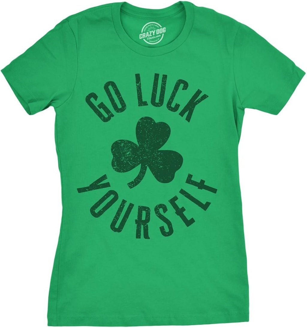 Womens Funny St Patricks Day T Shirts for Girls Cute Tees for Saint Patricks Day